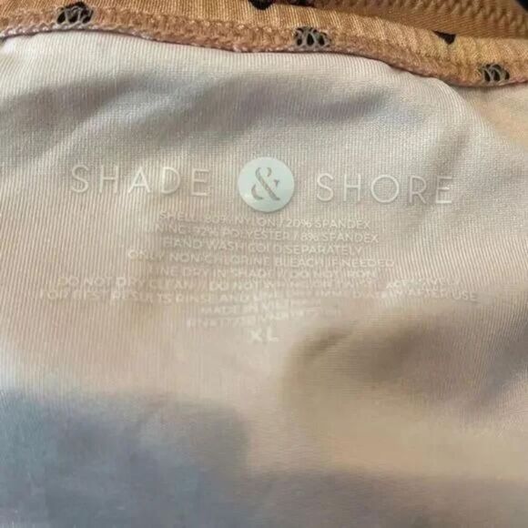 Shade & Shore Womens Sun Coast Cheeky Polka Dot Bikini Bottom Size Extra Large - Picture 5 of 6